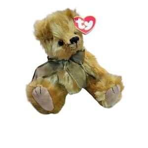 Ty Attic Treasures Fern the Bear Give Peas A Chance Vtg 2000